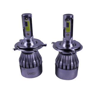 هدلایت سفید یخی U10 سام پایه H4 سفید یخی(بسته دو عددی )مناسب برای خودروهای پژو ۴۰۵ ،پراید ، ساینا و ...