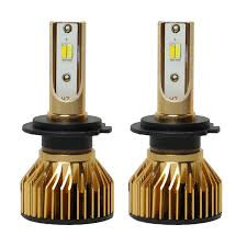 هدلایت لنزو دو رنگ (سفیدیخی/زرد لیمویی)مدل Lenzo F35 پایه H3 (بسته دو عدد)